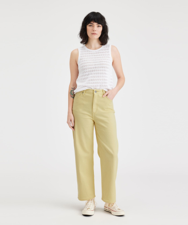 Jean Cut Pants, High Straight Fit