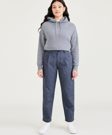 Original Khakis, Pleated, High Waisted Tapered Fit