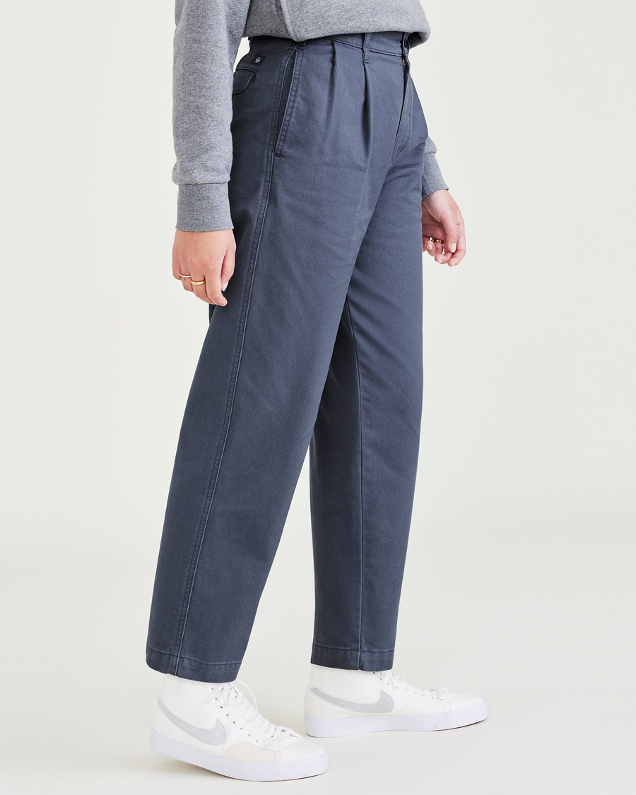 Original Khakis, Pleated, High Waisted Tapered Fit - Image 3