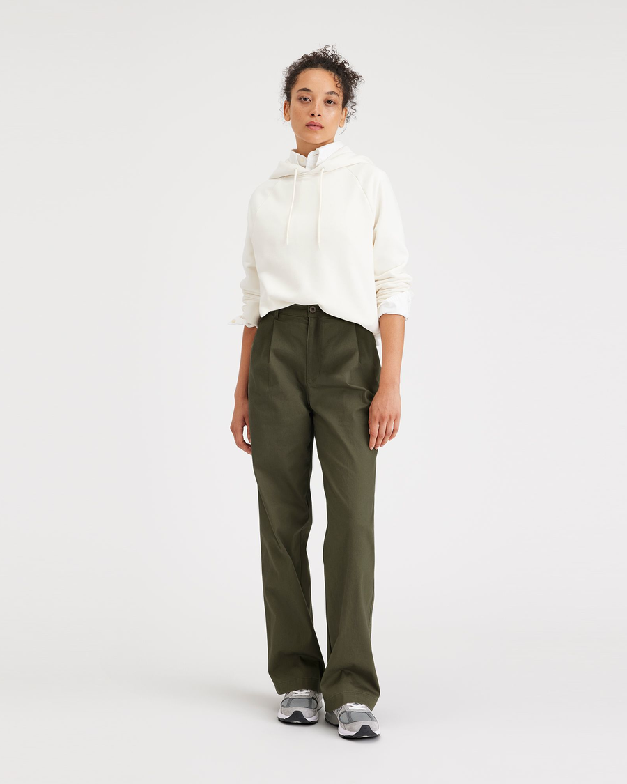 Original Khakis, Pleated, High Wide Fit