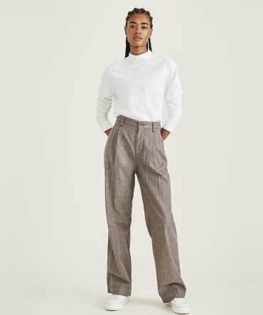 Original Pleated Khakis, High Wide