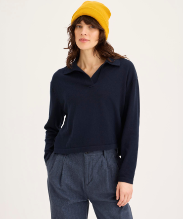 Sweater Polo, Relaxed Fit