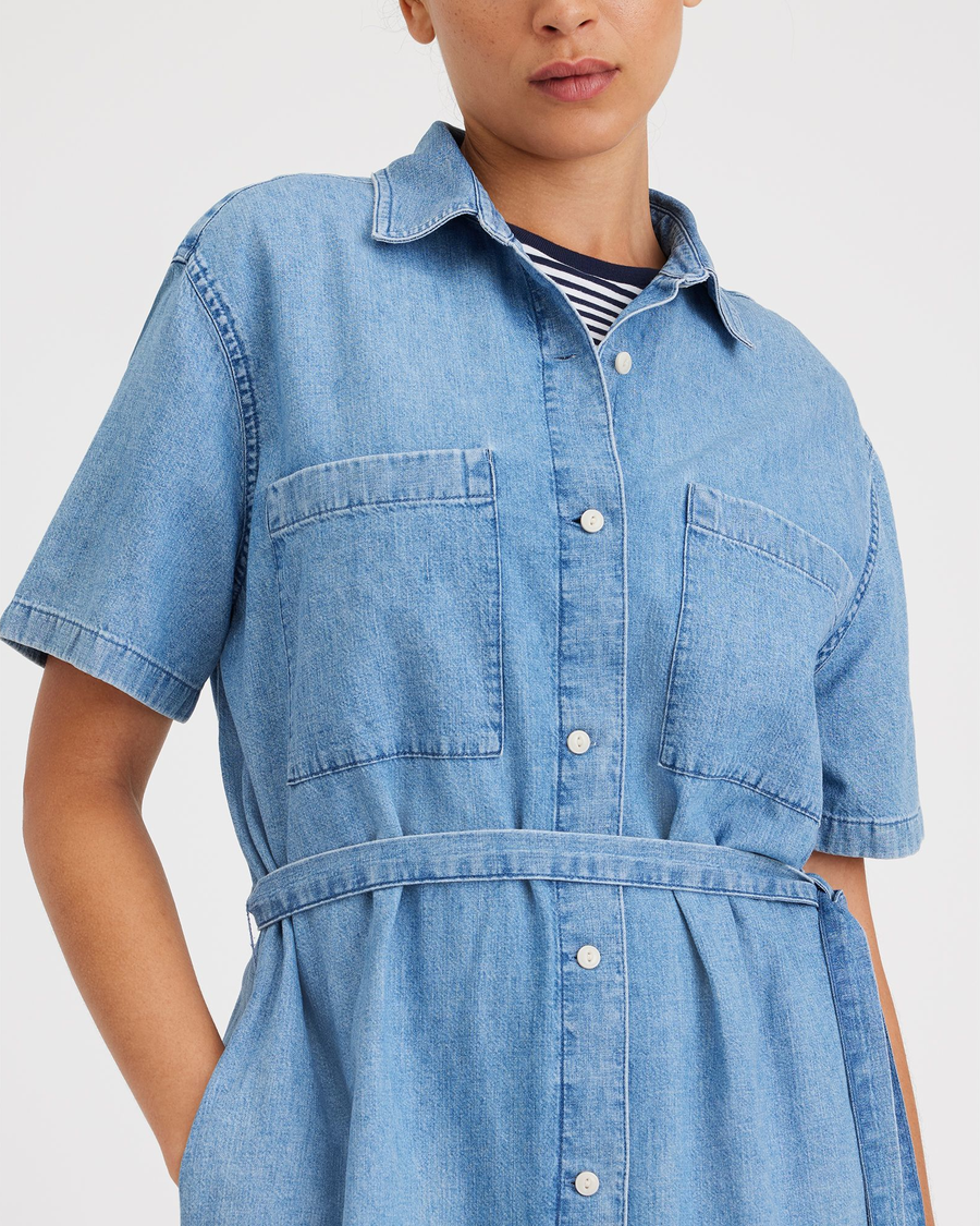 Buttoned Midi Dress - Image 4