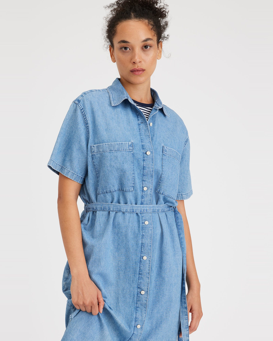 Buttoned Midi Dress - Image 5