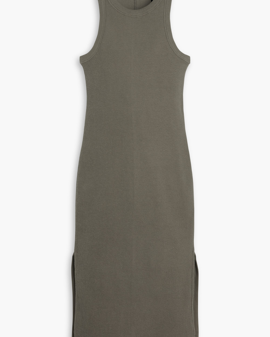 Rib Knit Tank Dress with Lofi Knit, Slim Fit - Image 4