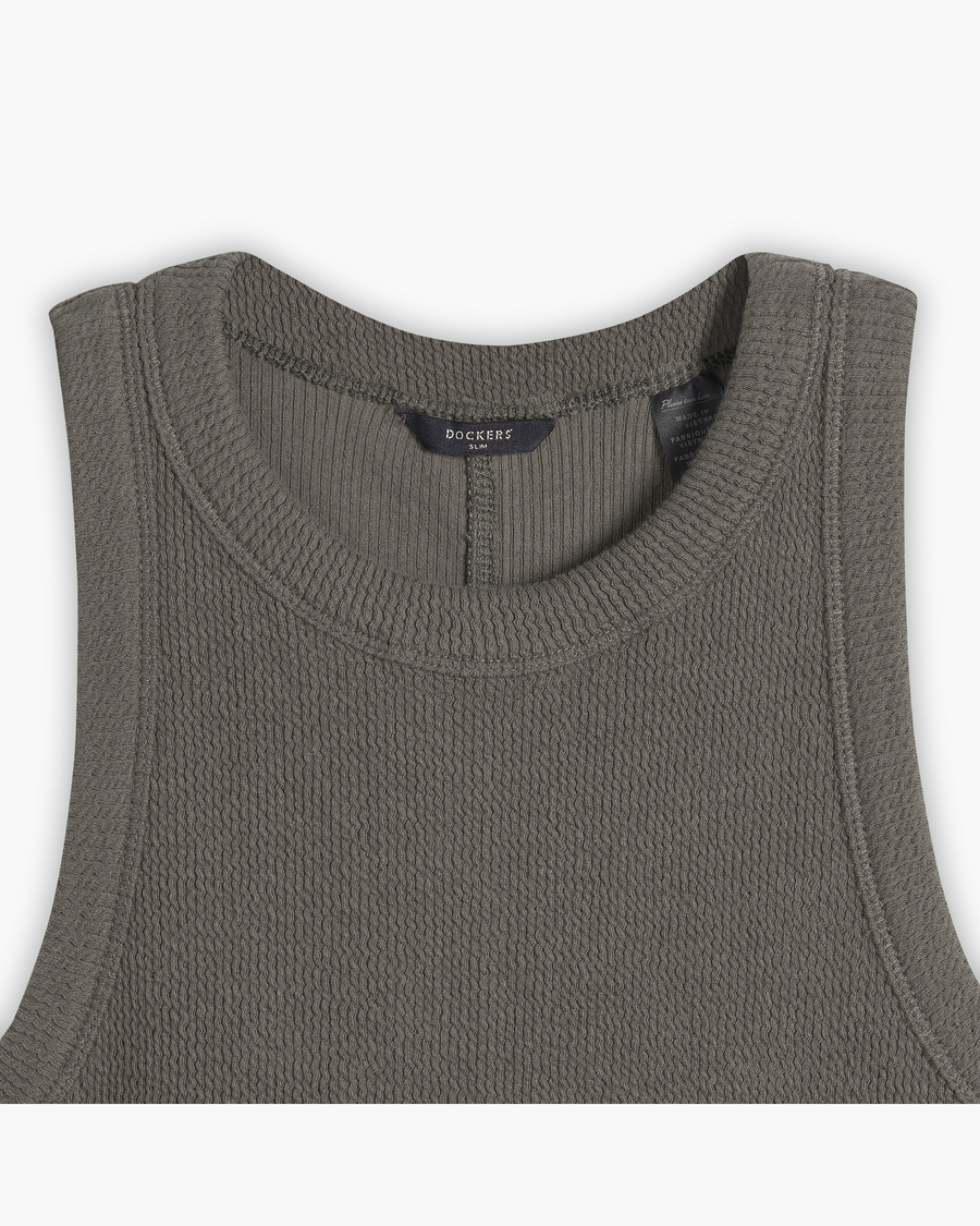 Rib Knit Tank Dress with Lofi Knit, Slim Fit - Image 6