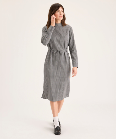 Mockneck Dress, Slim Fit