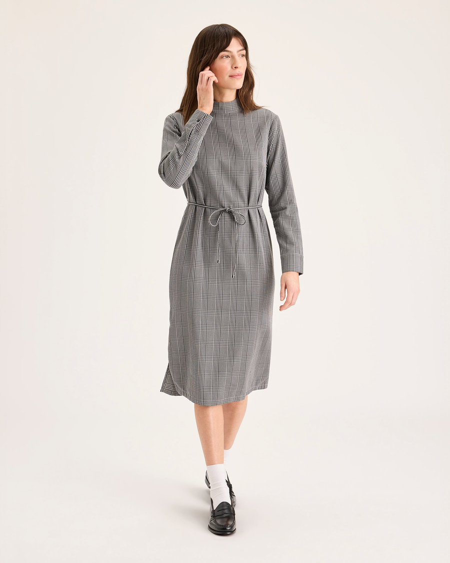Mockneck Dress, Slim Fit