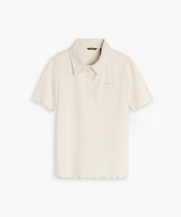 Ribbed Polo, Slim Fit