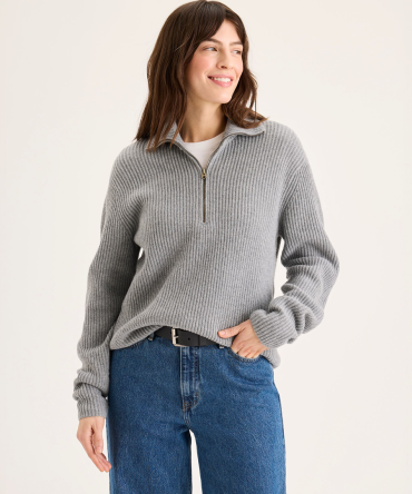 Quarter Zip Sweater, Regular Fit
