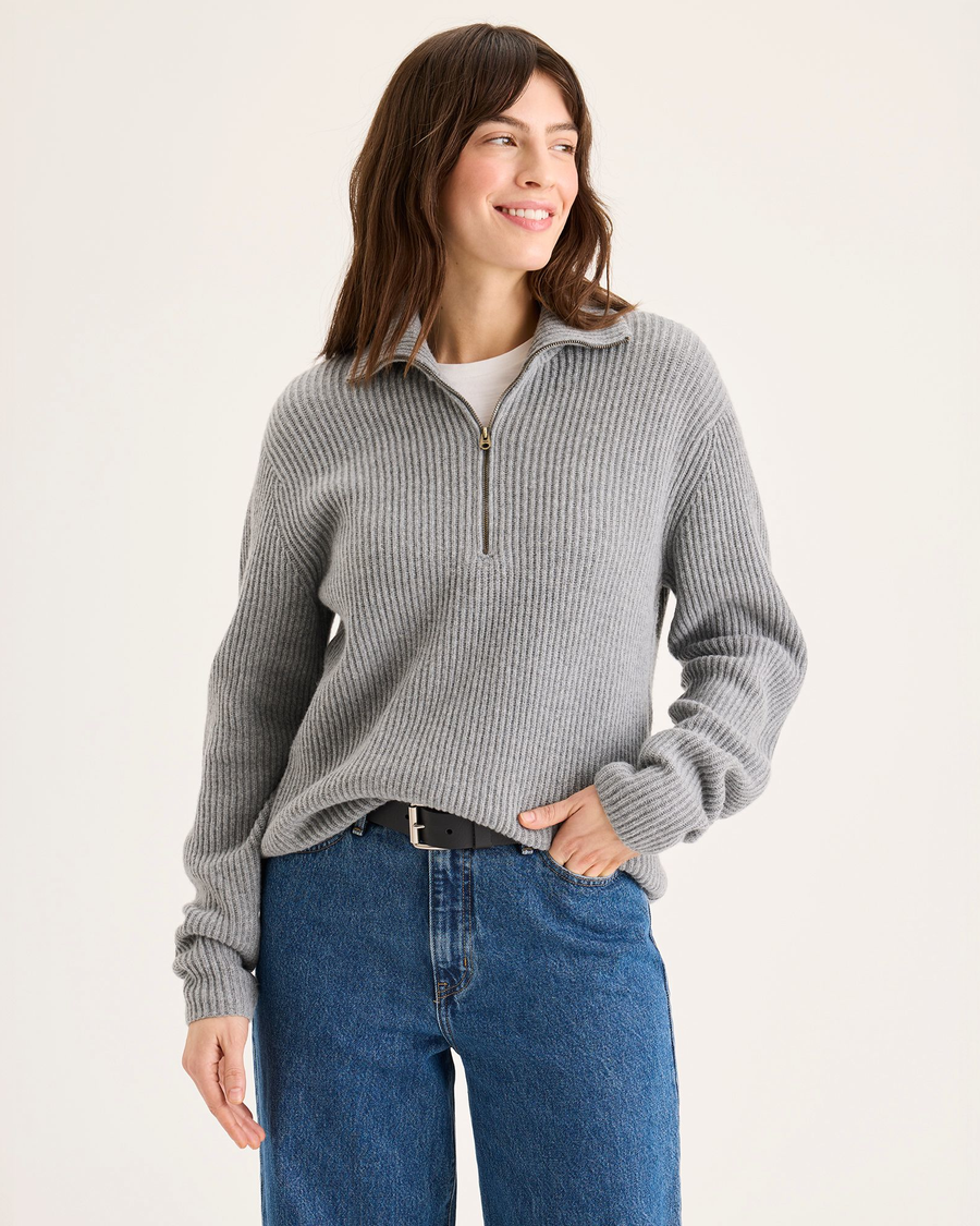 Quarter Zip Sweater, Regular Fit