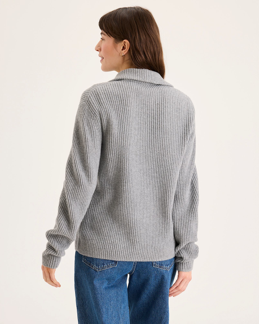 Quarter Zip Sweater, Regular Fit - Image 2