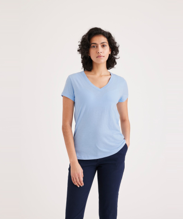 V-Neck Tee Shirt, Slim Fit