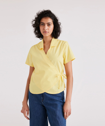 Wrap Blouse, Regular Fit