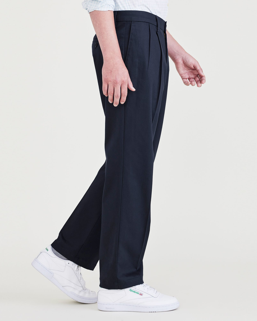 Signature Iron Free Khakis, Pleated, Classic Fit with Stain Defender® (Big and Tall) - Image 3