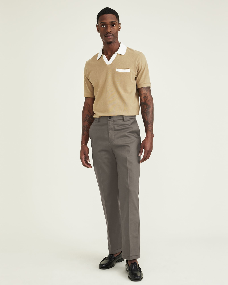 Signature Iron Free Khakis, Straight Fit with Stain Defender® (Big and Tall)