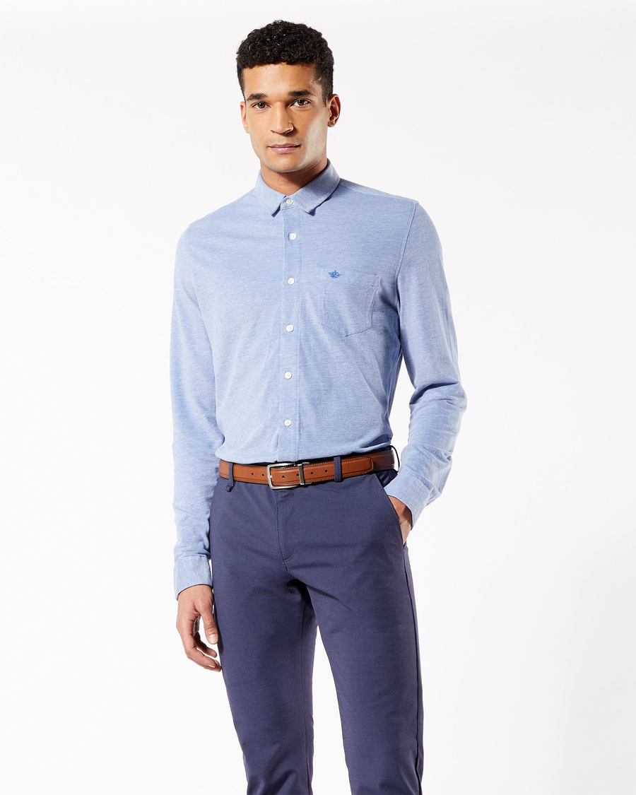 Alpha Button-Up Shirt, Slim Fit - Image 2