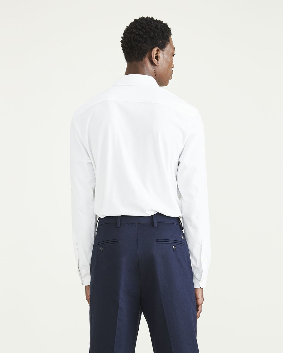 Knit Button-Up Shirt, Regular Fit - Image 2