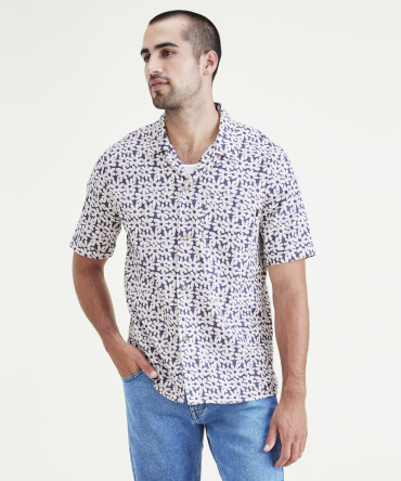 Camp Collar Shirt, Regular Fit