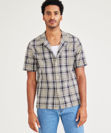 Camp Collar Shirt, Regular Fit