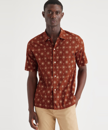 Camp Collar Shirt, Regular Fit