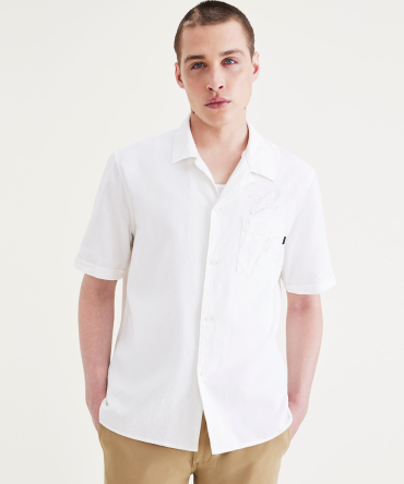 Camp Collar Shirt, Regular Fit