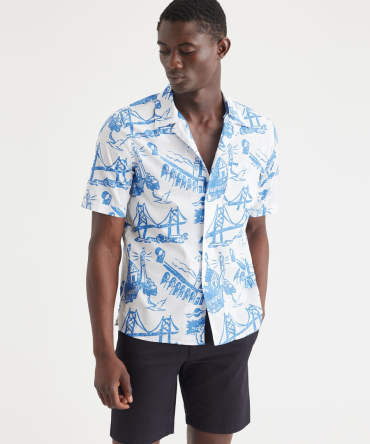 Camp Collar Shirt, Regular Fit