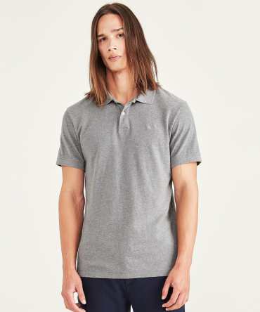 Rib Collar Polo, Slim Fit