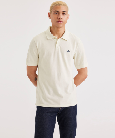 Rib Collar Polo, Slim Fit