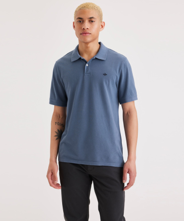 Rib Collar Polo, Slim Fit