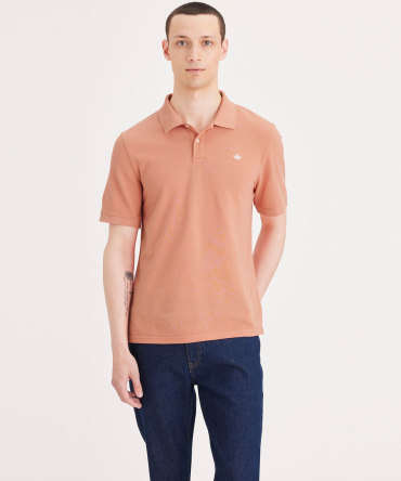 Rib Collar Polo, Slim Fit