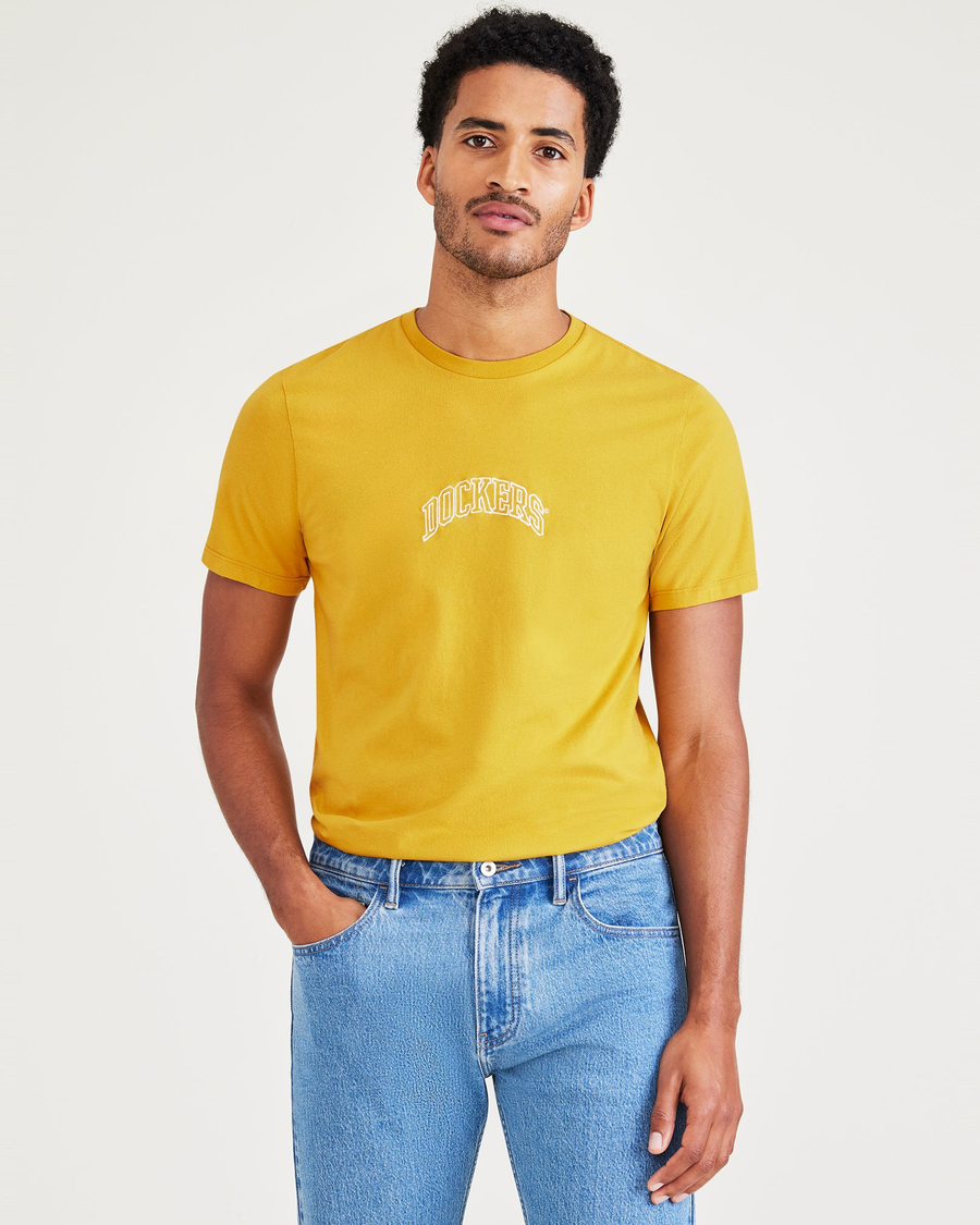 Varsity Arch Graphic Tee, Slim Fit