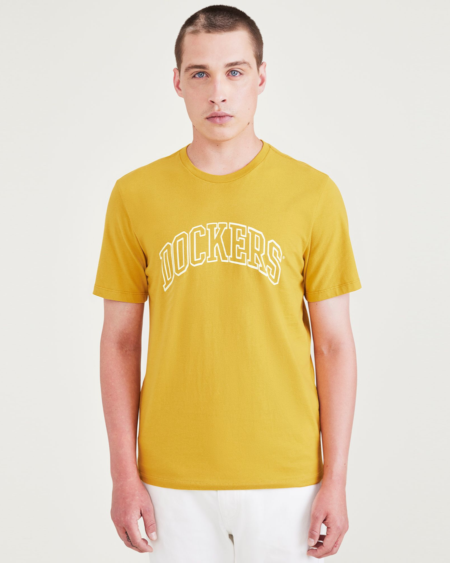 Varsity Arch Graphic Tee, Slim Fit