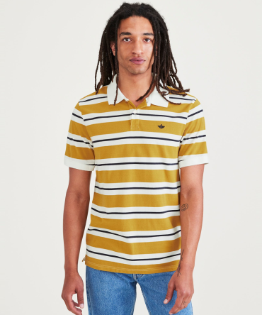 Rib Collar Polo, Slim Fit