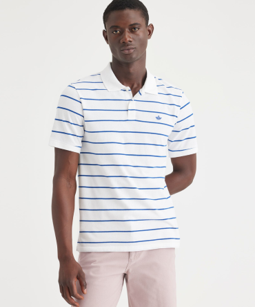 Rib Collar Polo, Slim Fit