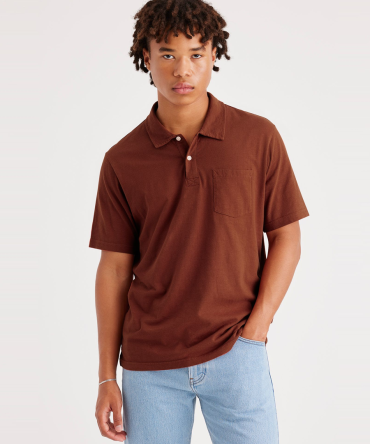 Slub Pocket Polo, Regular Fit