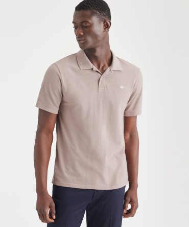 Rib Collar Polo, Slim Fit