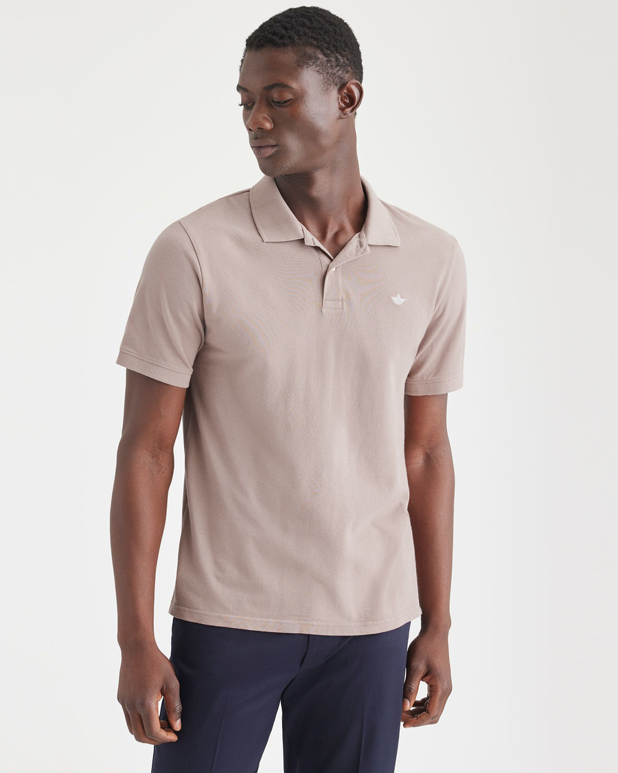 Rib Collar Polo, Slim Fit