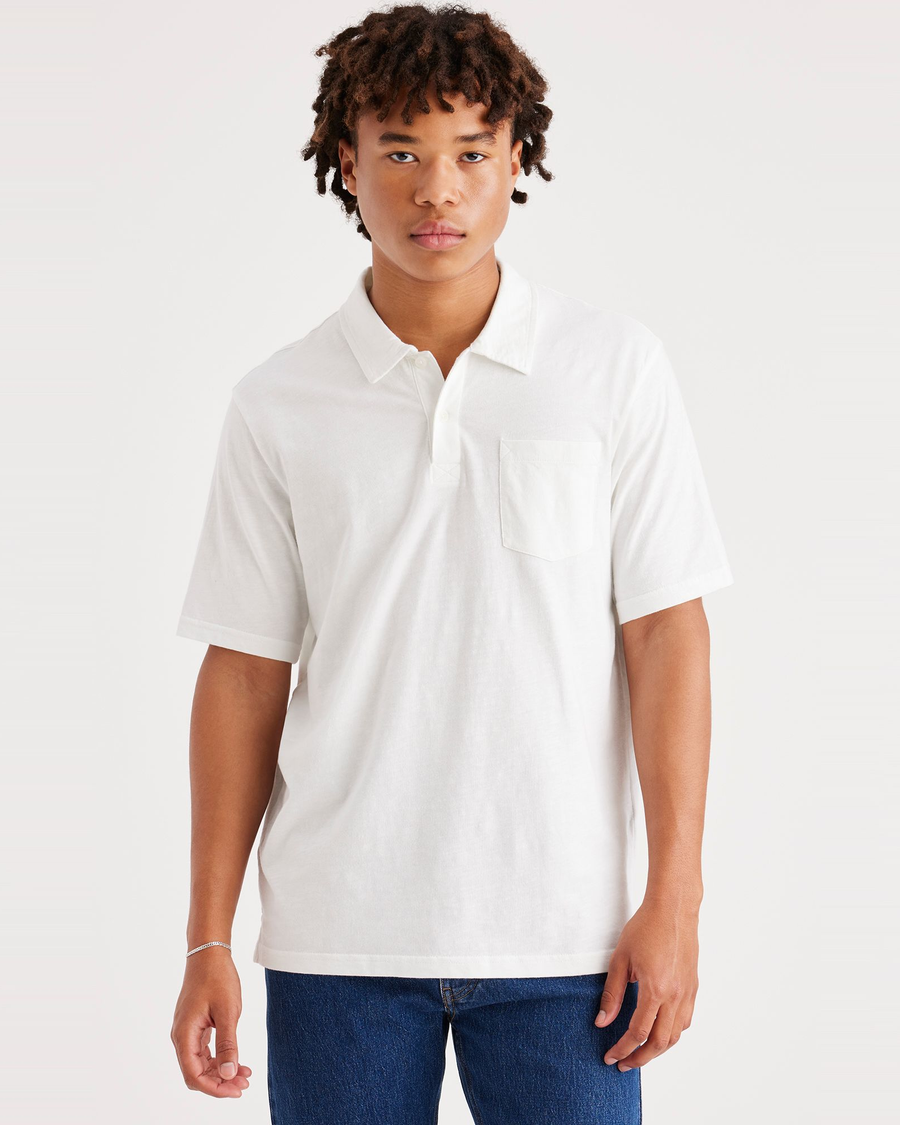 Slub Pocket Polo, Regular Fit