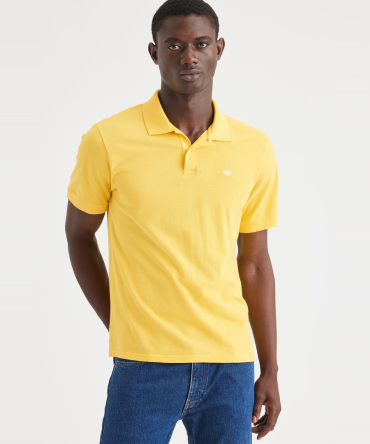 Rib Collar Polo, Slim Fit