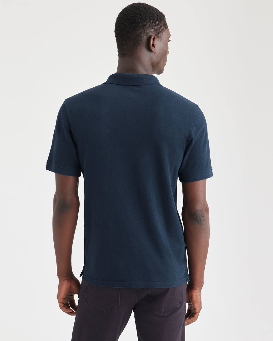 Rib Collar Polo, Slim Fit - Image 2