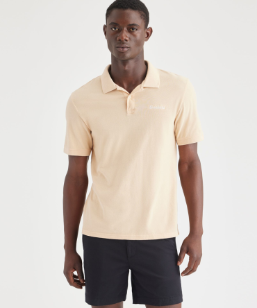 Rib Collar Polo, Slim Fit