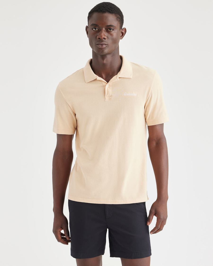 Rib Collar Polo, Slim Fit