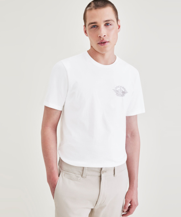 Wings & Anchor Graphic Tee, Slim Fit