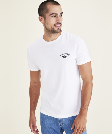 Wings & Anchor Graphic Tee, Slim Fit