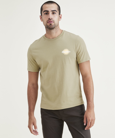 Script Graphic Tee, Slim Fit