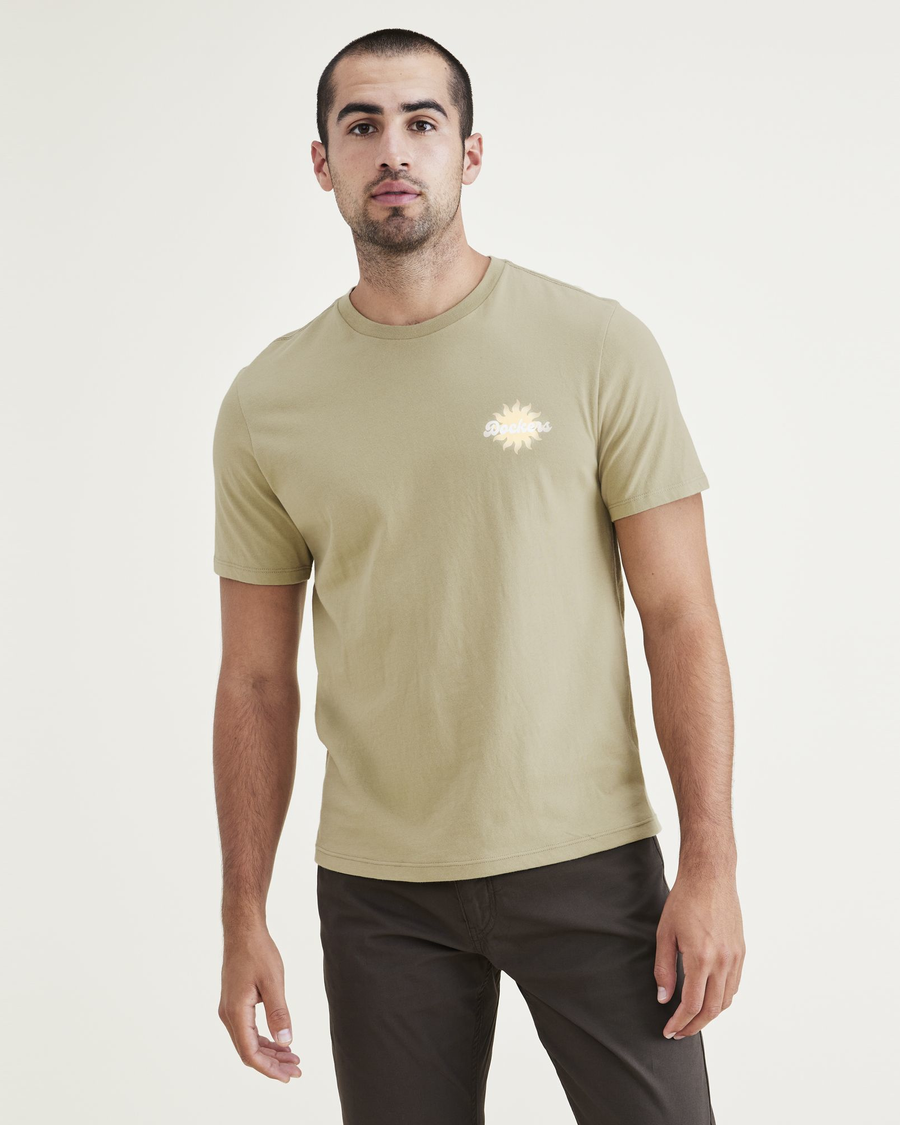 Script Graphic Tee, Slim Fit