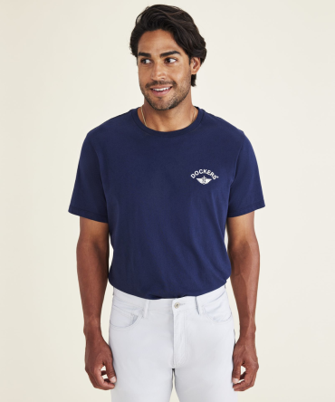 Wings & Anchor Graphic Tee, Slim Fit