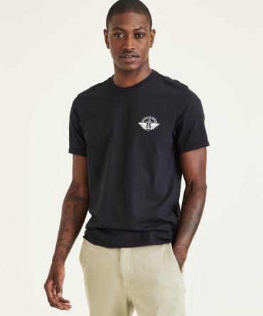 Wings & Anchor Graphic Tee, Slim Fit