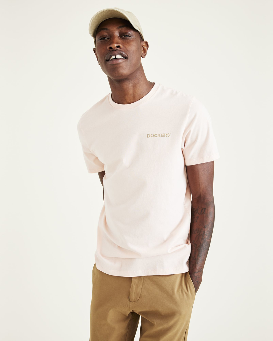 Stencil Graphic Tee, Slim Fit